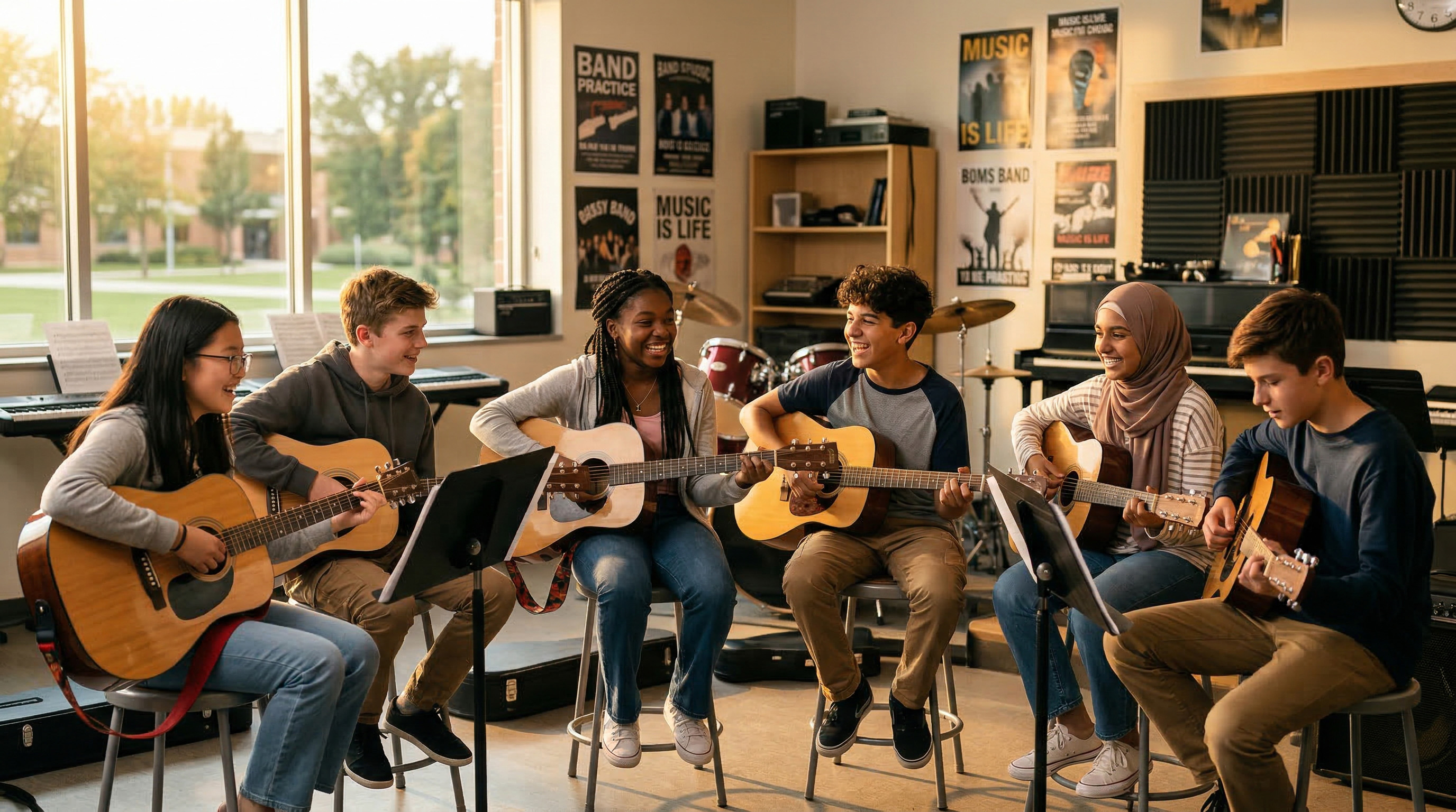 Children's guitar banner